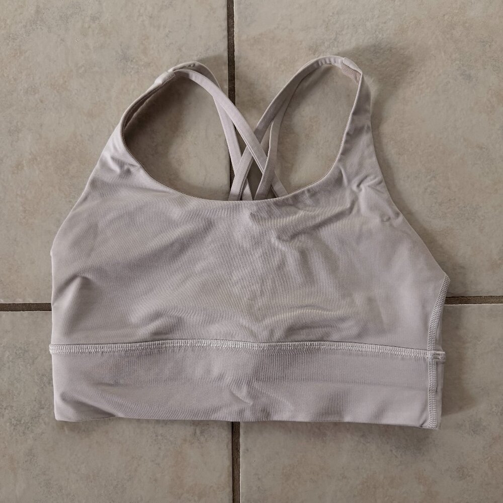 White Lululemon Energy Bra *Long Line